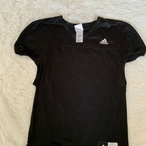 Adidas Black Performance Football Training Jersey with Iconic Logo